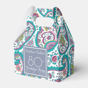 Perser Boteh Paisley 80. Geburtstag danken Ihnen F Geschenkschachtel