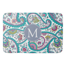 Perser Boteh Paisley Muster-Monogramm-Bad-Matte