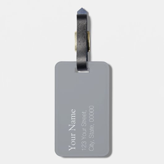 Perser Boteh Paisley Muster-Monogramm-Gepäck T Gepäckanhänger (Rückseite vertikal)