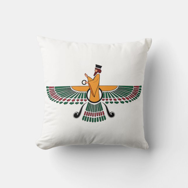 Perser Farvahar Kissen (Vorderseite)