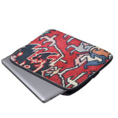 Perser-Teppich-Foto Laptopschutzhülle (Vorne Knopf)