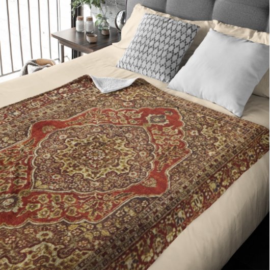Perser-Teppich-Look - Tabris Fleecedecke