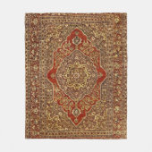 Perser-Teppich-Look - Tabris Fleecedecke (Vorderseite)