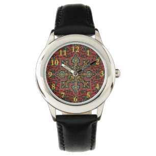 Perser Teppich Rot Blau Klassisch Armbanduhr