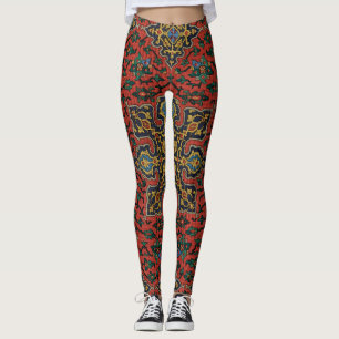 Perser Teppich Rot Blau Klassisch Leggings