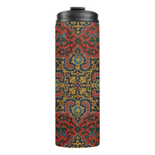 Perser Teppich Rot Blau Klassisch Thermosbecher