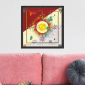 Perser-Teppichmuster-Design Leinwanddruck (Insitu (Wohnzimmer))
