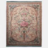 Perserisches Floral-Elegant Fleecedecke (Vorderseite)