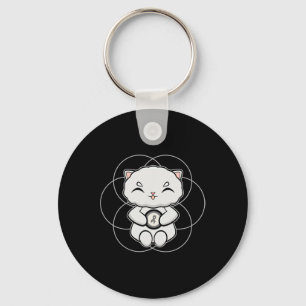 Perserkatze Anime Kätzchen Dyslexie-Bewusstsein  Schlüsselanhänger
