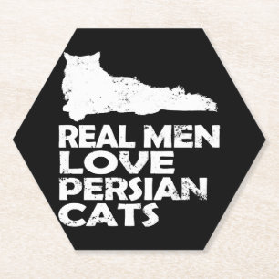 Perserkatze - echte Männer lieben Perserkatzen Untersetzer