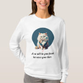 Perserkatze Farbenfrohe Plakate Malerische Abstrak T-Shirt (Vorderseite)