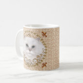 Perserkatze Fleur De Lis Tasse (Vorderseite Links)