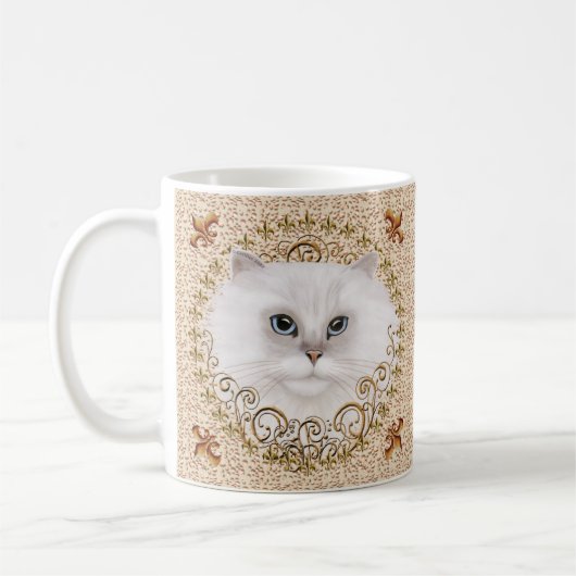 Perserkatze Fleur De Lis Tasse (Links)