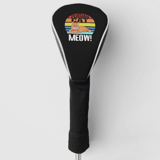 Perserkatze Golf Headcover (Vorderseite)