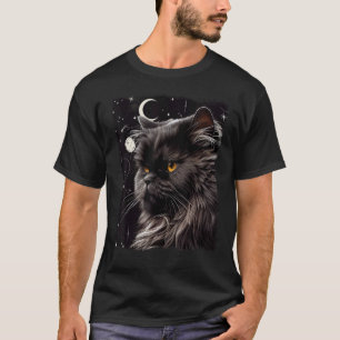 Perserkatze Halbmond und Sterne T-Shirt