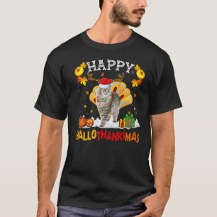 Perserkatze Halloween Erntedankfest Weihnachten Ha T-Shirt