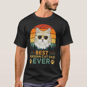 Perserkatze Herren Vintage Beste Perserkatze Papa T-Shirt