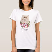 Perserkatze im Wasserfarbenstil T-Shirt (Vorderseite)