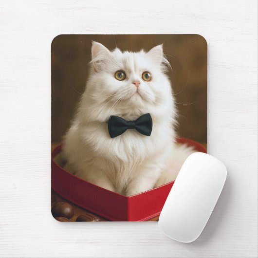 Perserkatze in Valentins-Schachtel Mousepad (Mit Mouse)