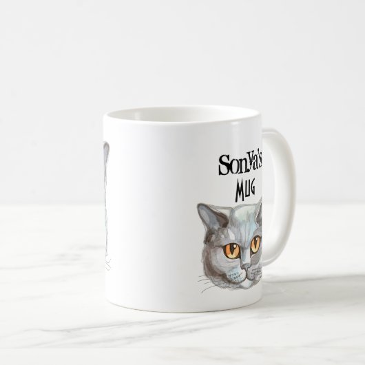 Perserkatze Kaffeetasse (VorderseiteRechts)