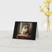 Perserkatze Karte (Gelbe Blume)