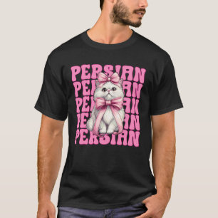 Perserkatze Mädchen Katzenmutter Rosa Kokette Schl T-Shirt