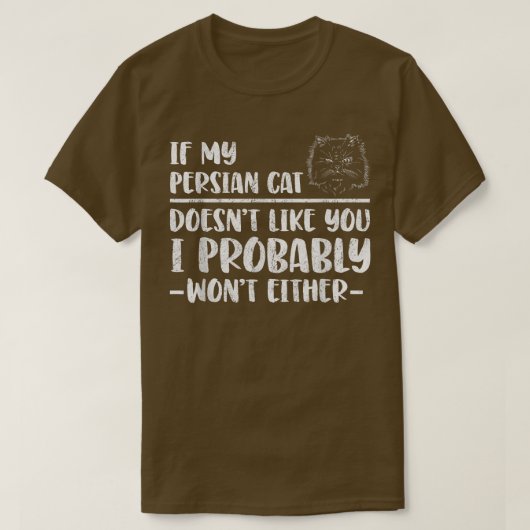 Perserkatze mag T-Shirt (Design vorne)