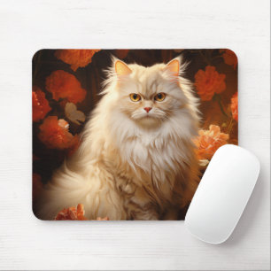 Perserkatze mit Blume Mousepad