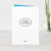 Perserkatze mit Gänseblümchen Karte (Rückseite)