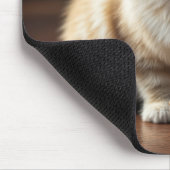 Perserkatze mit leerer Futterschüssel Mousepad (Ecke)