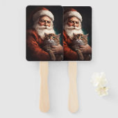 Perserkatze mit Weihnachtsfeiertag Fächer (Vorne und Hinten)