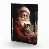 Perserkatze mit Weihnachtsfeiertag Fotoblock (Rechts)