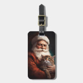 Perserkatze mit Weihnachtsfeiertag Gepäckanhänger (Vorderseite vertikal)