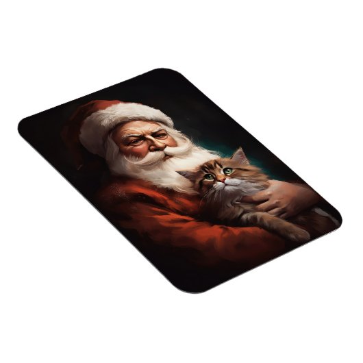 Perserkatze mit Weihnachtsfeiertag Magnet (Rechte Seite)
