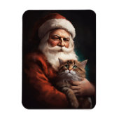 Perserkatze mit Weihnachtsfeiertag Magnet (Vertikal)