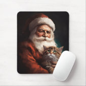 Perserkatze mit Weihnachtsfeiertag Mousepad (Mit Mouse)