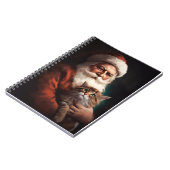 Perserkatze mit Weihnachtsfeiertag Notizblock (Linke Seite)