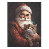 Perserkatze mit Weihnachtsfeiertag Tischdecke (Vorderseite)