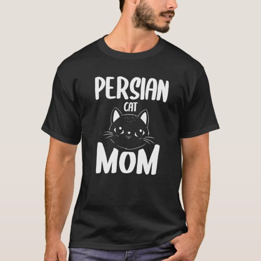Perserkatze Mutter Katzen Tier T-Shirt (Vorderseite)