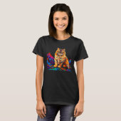 Perserkatze Pop-Art T-Shirt (Vorne ganz)