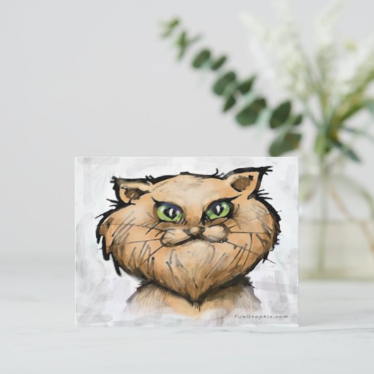 Perserkatze Postkarte (Stehend Vorderseite)