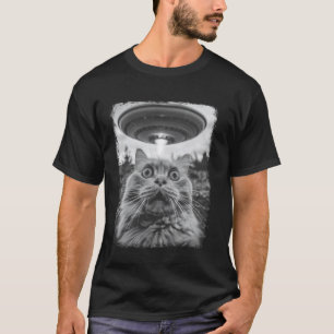 Perserkatze UFO Alien Außerirdischer Selfie T-Shirt