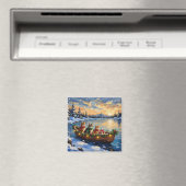 Perserkatze Weihnachtsboot Urlaub Magnet (In Situ (Geschirrspüler))