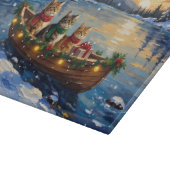 Perserkatze Weihnachtsboot Urlaub Schneidebrett (Ecke)