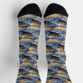 Perserkatze Weihnachtsboot Urlaub Socken (Oben)