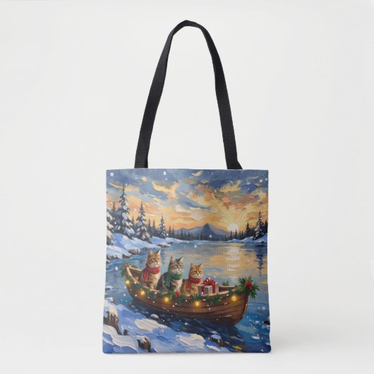 Perserkatze Weihnachtsboot Urlaub Tasche (Vorderseite)