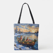 Perserkatze Weihnachtsboot Urlaub Tasche (Rückseite)