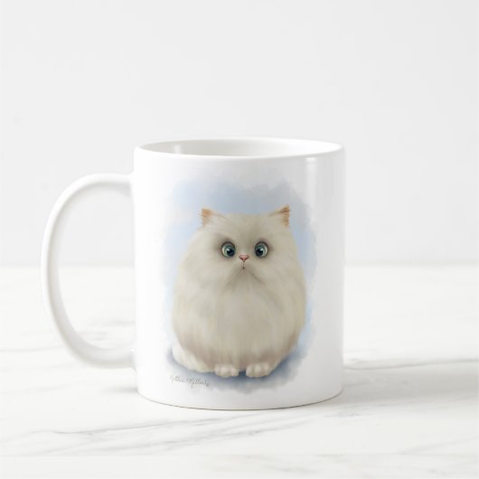 Perserkatzen-Cartoon Kaffeetasse (Links)