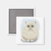 Perserkatzen-Cartoon Magnet (Vorderseite/Rückseite)