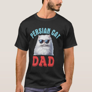 Perserkatzen-Kostüm Katze Sonnenbrille Vatertag Va T-Shirt
